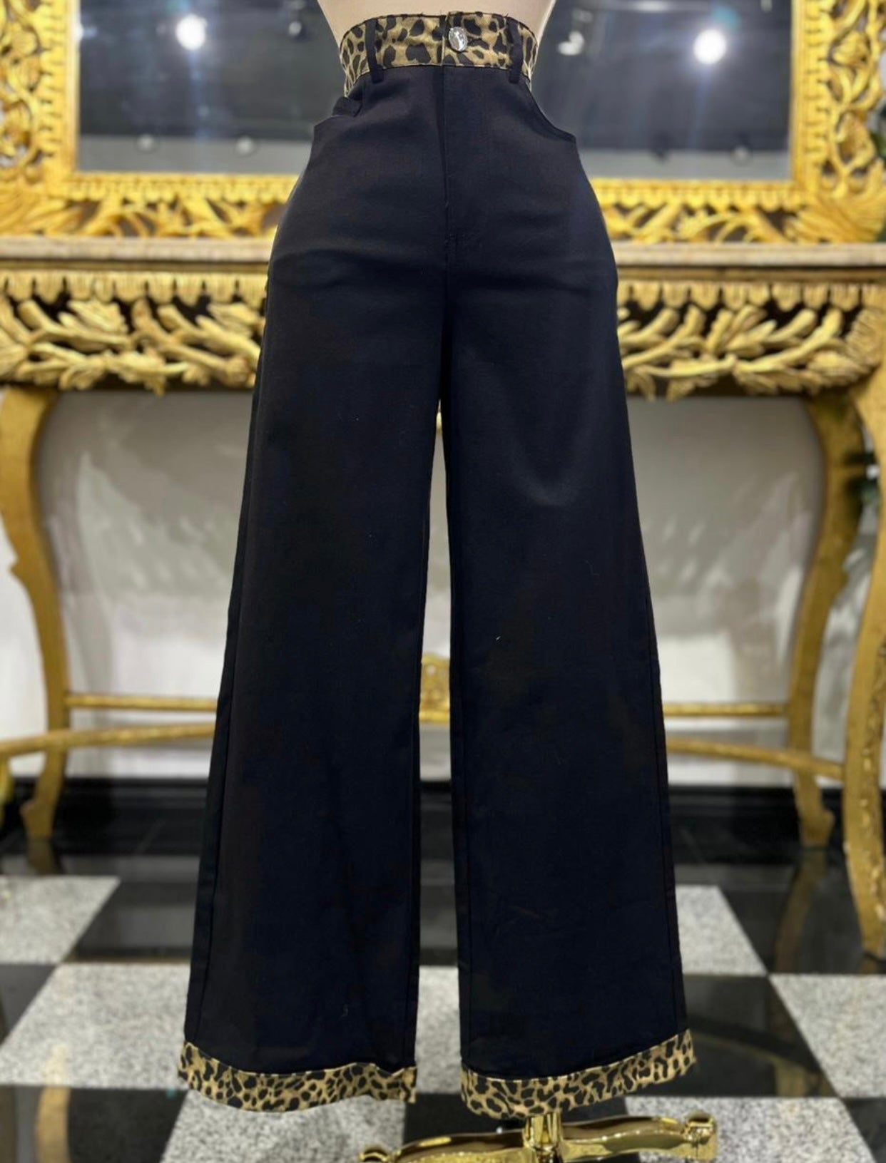 Fierce Contrast Pants Plus Size