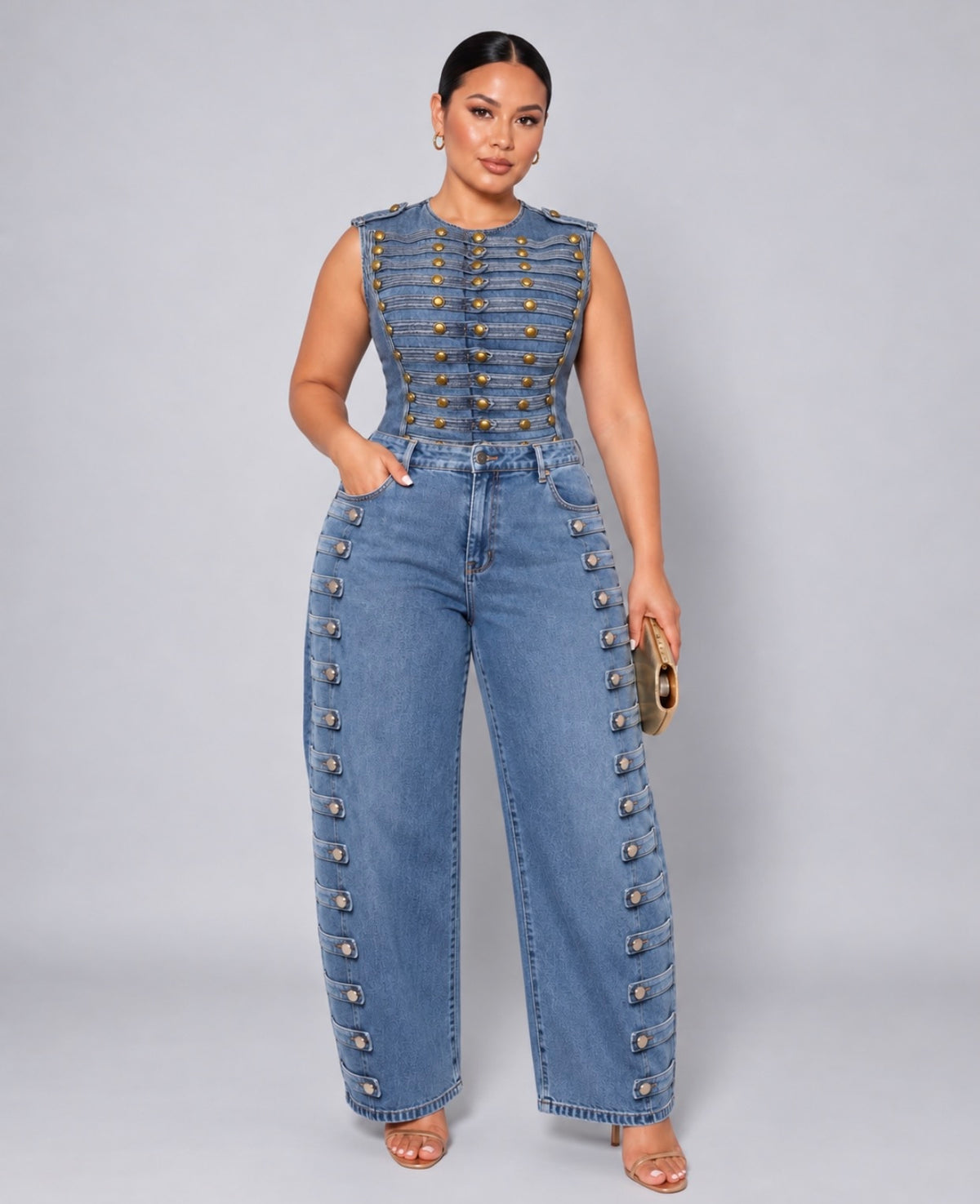 Napoleón Denim Top Plus