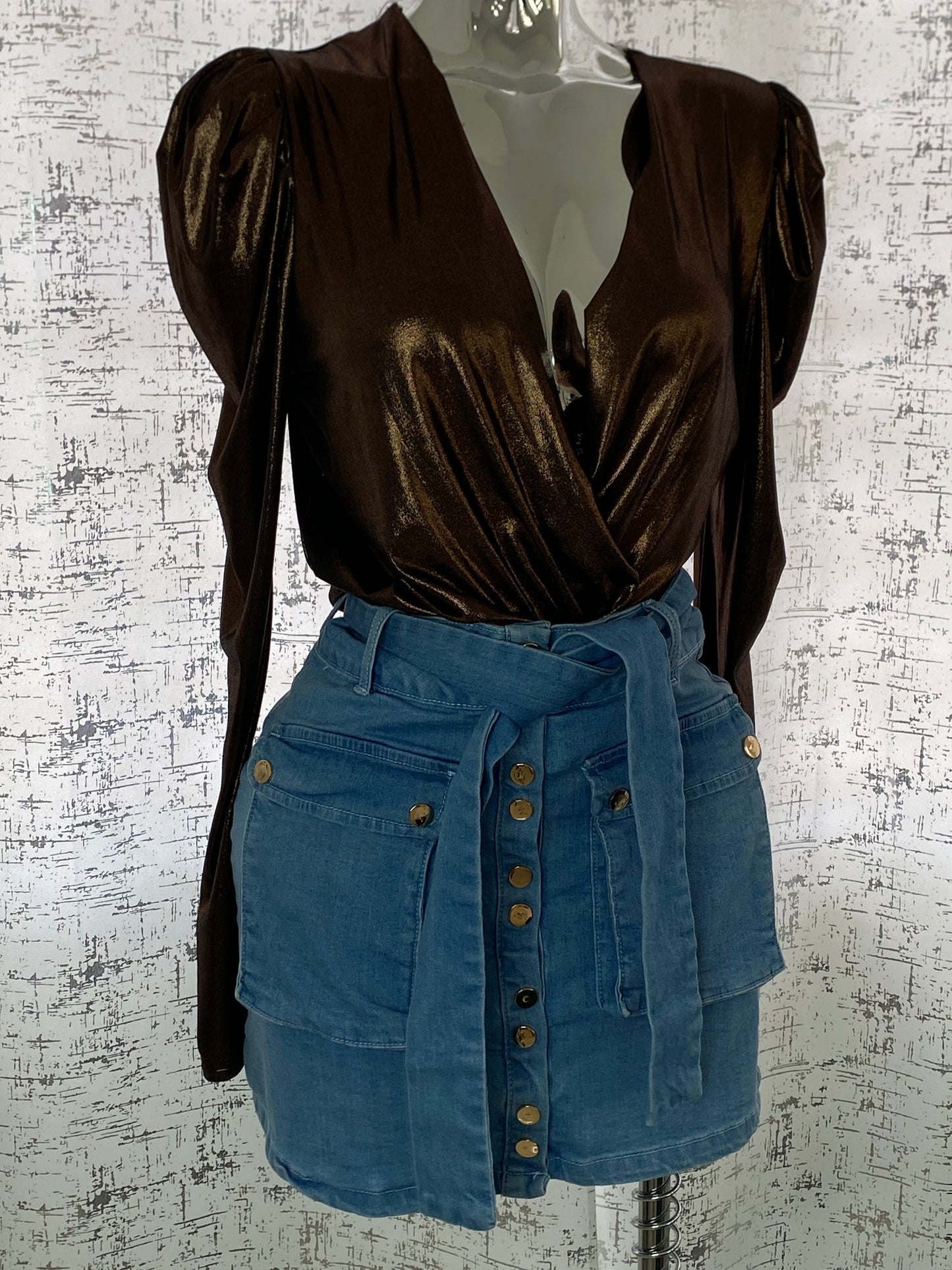 Metallic bodysuit