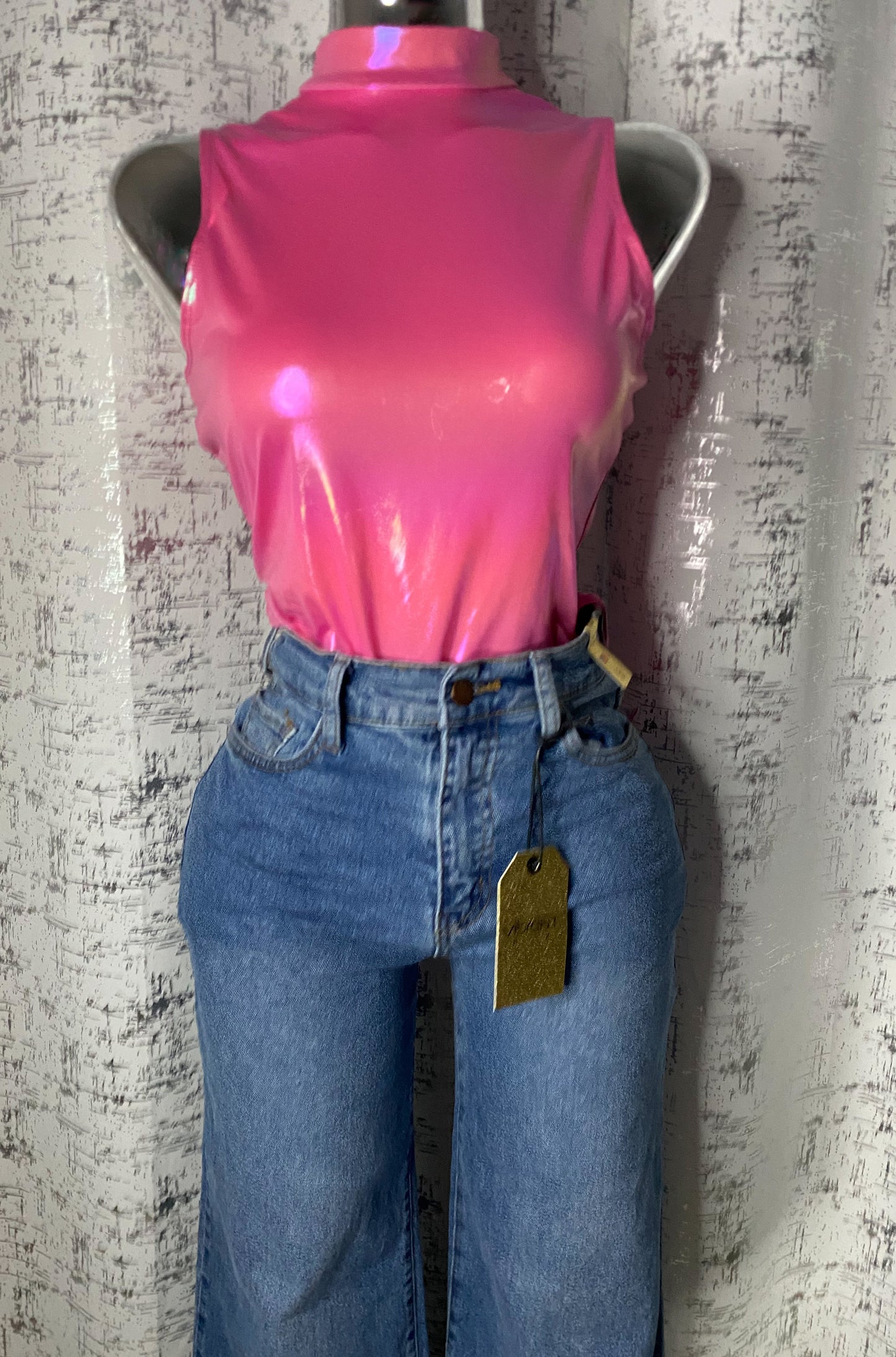 Metallic Pink Bodysuit
