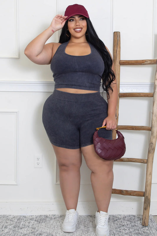 SCULPTED GLOW SHORT SET
