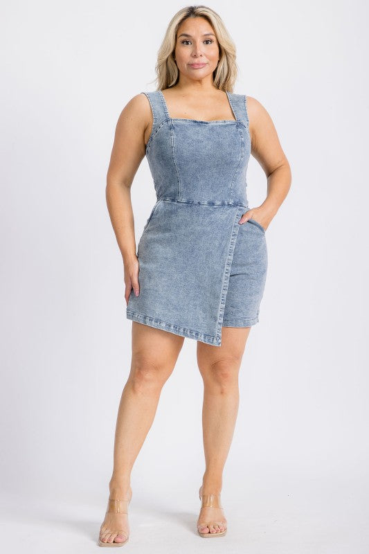 Denim Romper
