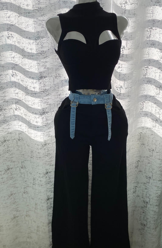 Contrast Pants