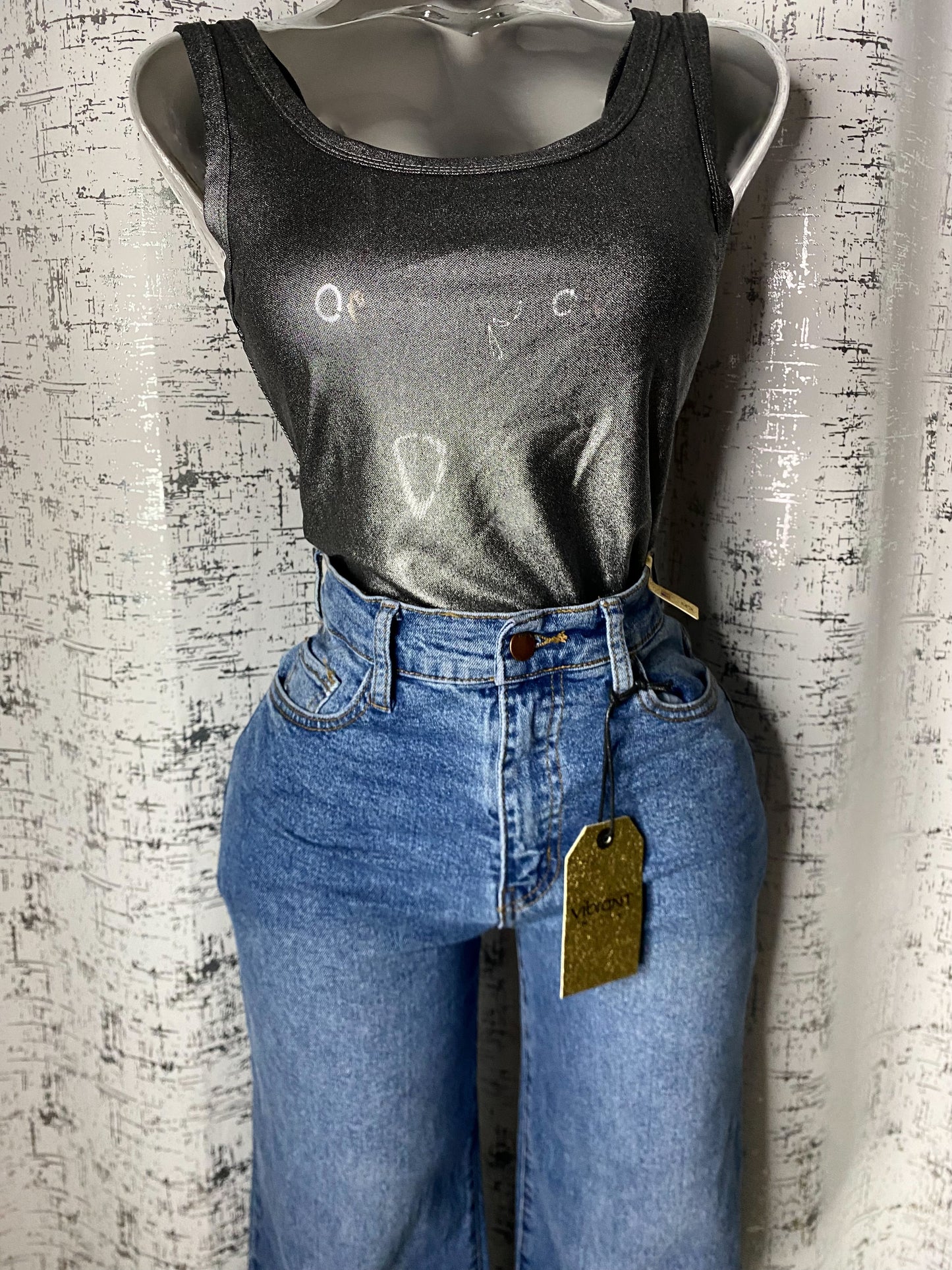 Metallic Basic Top