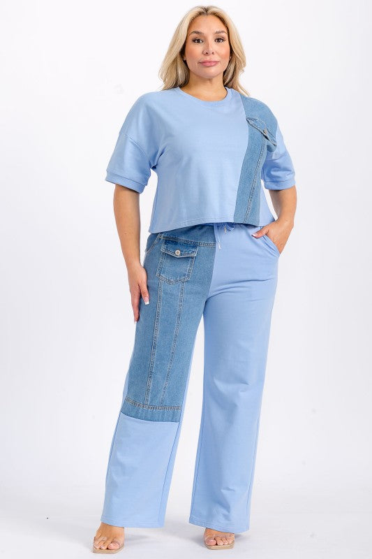 Contrast Set Plus Size