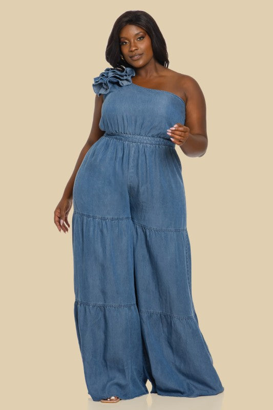 Denim Jumpsuit Plus