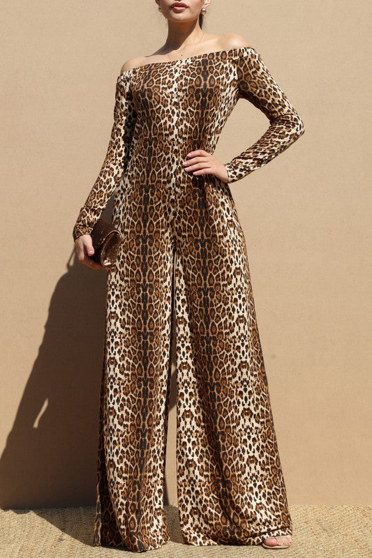 Animal Print Jumpsuit