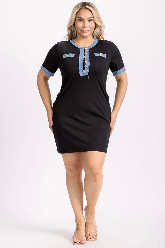 Contrast Dress