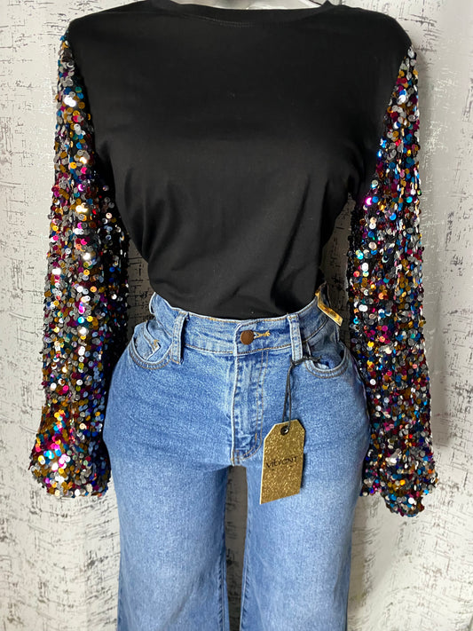 Crazy Sequin Top