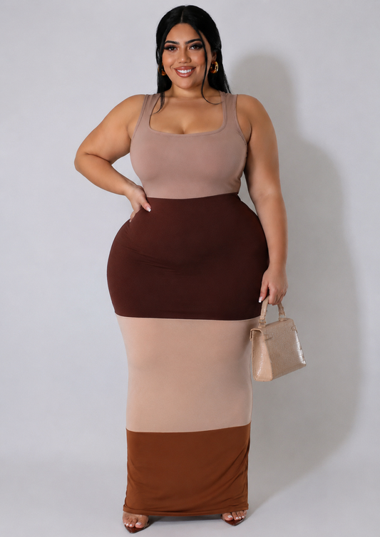 Mocha Dress Plus