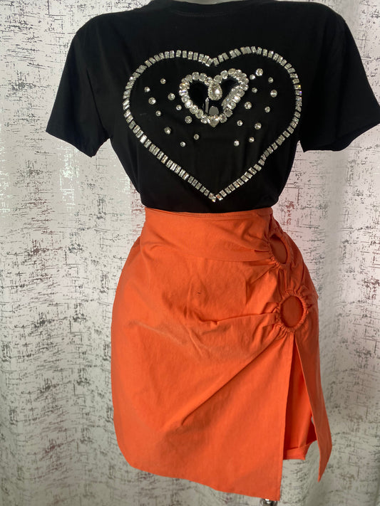 Heart Tshirt Top PLUS SIZE