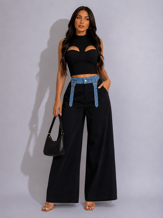 Contrast Pants