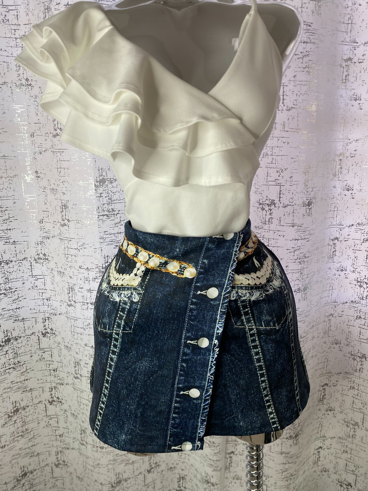 Denim Skirt Shorts