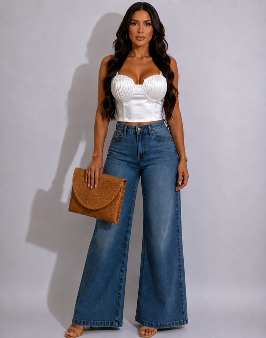 Satin Crop Top