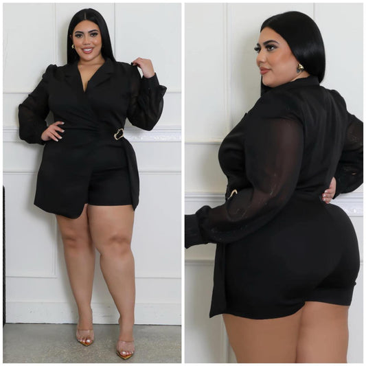 Seeing Things Romper Plus