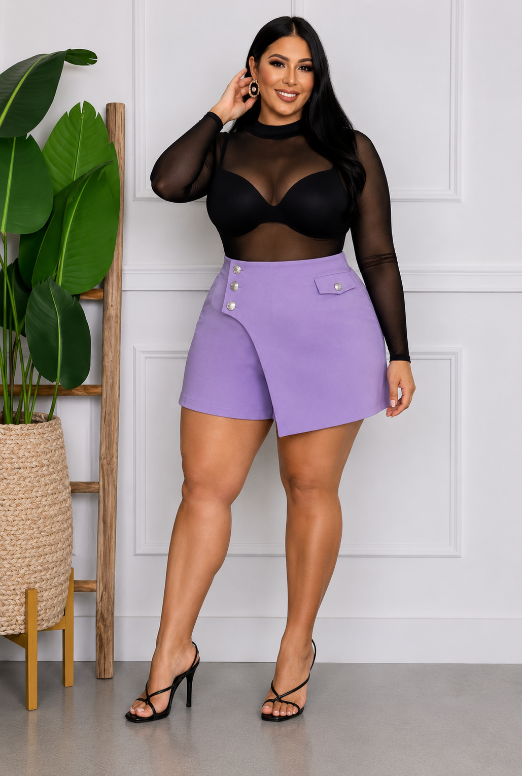 Lila Skirt Shorts Plus Size