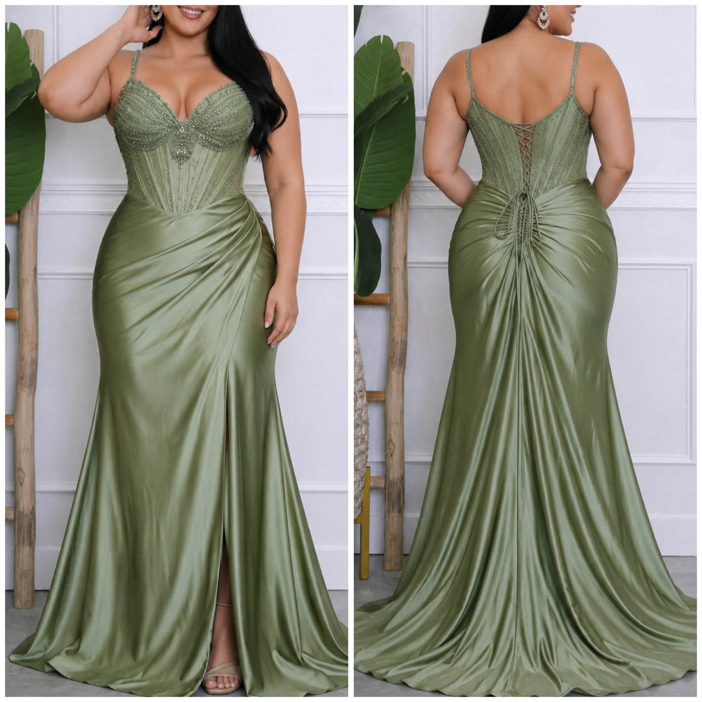 Sage Dress Plus Size