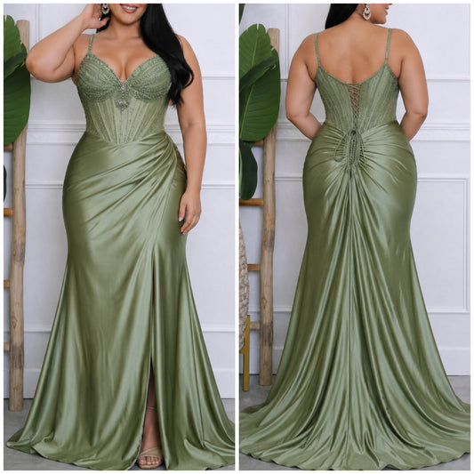 Sage Dress Plus Size