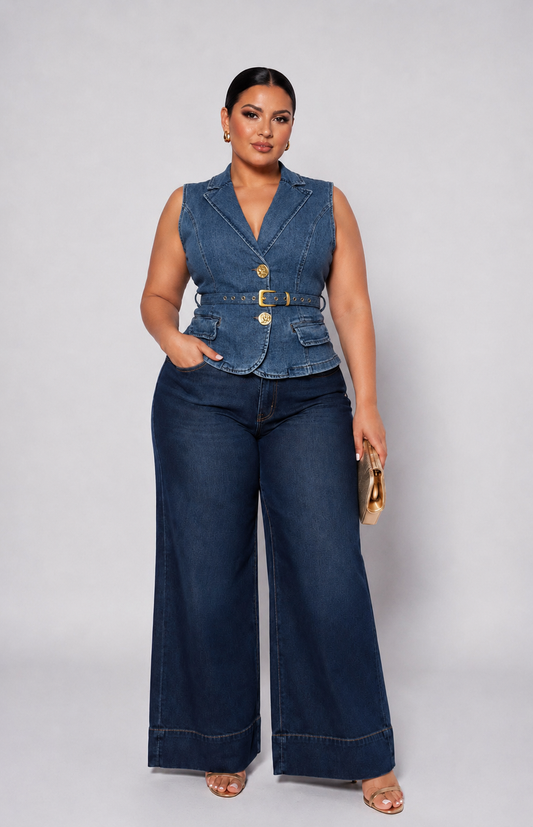 Denim Top Plus