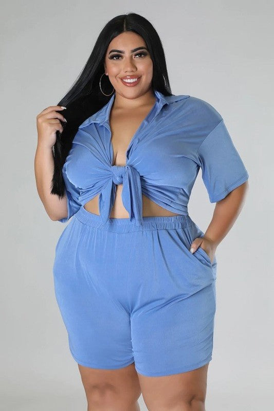 Blue 3 pcs Set Plus