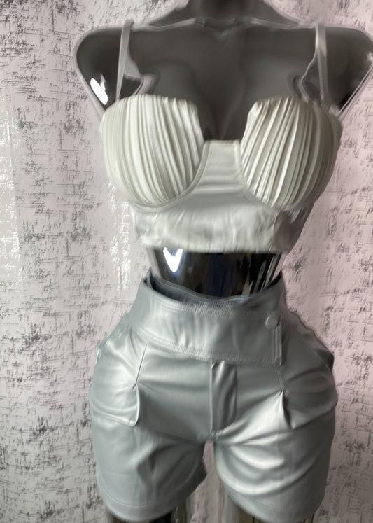 Satin Crop Top